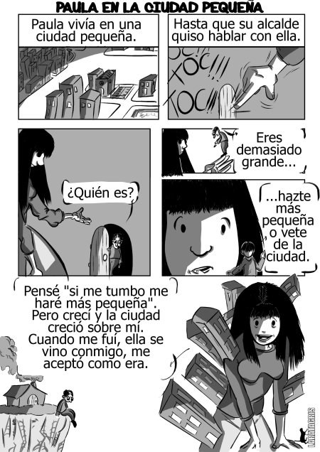 Paula en la ciudad pequeña