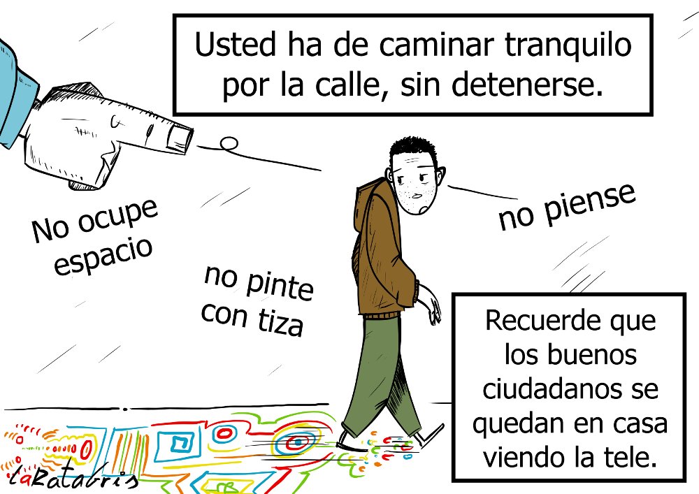 camine en línea recta