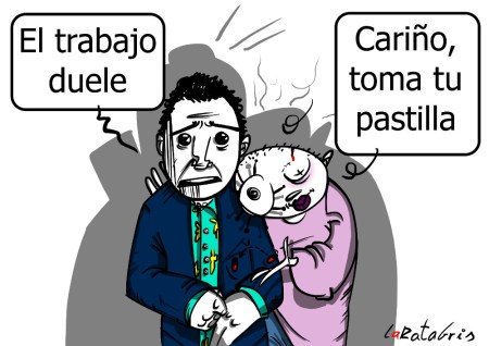 Con los ojos perdidos