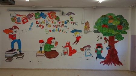 mural biblioteca Folch i Torres